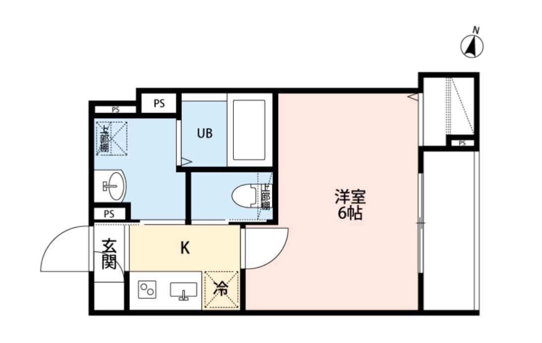 ROBOT HOME 西都賀(1LDK/3階)の間取り写真