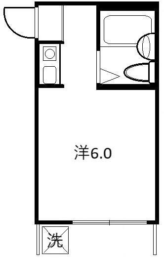 サマーシティー新河岸(ワンルーム/1階)の間取り写真