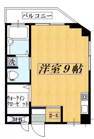ラーナ瑞江(ワンルーム/2階)の間取り写真
