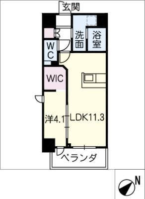 RITZ-KANO(1LDK/3階)の間取り写真