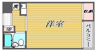 ジプソフィラ板橋本町(ワンルーム/2階)の間取り写真