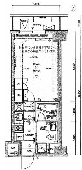 SYFORME下丸子ASYLCOURT(1K/1階)の間取り写真