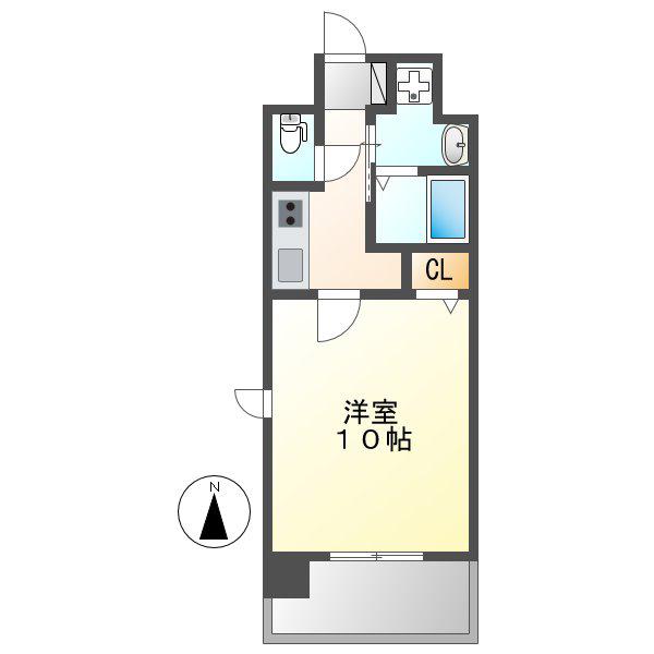 NEO JAPANESQUE出来町(1K/8階)の間取り写真