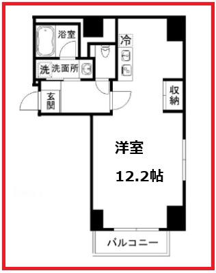 ワン三ノ輪(ワンルーム/5階)の間取り写真