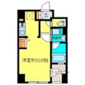 プラウドフラット河原町(ワンルーム/4階)の間取り写真