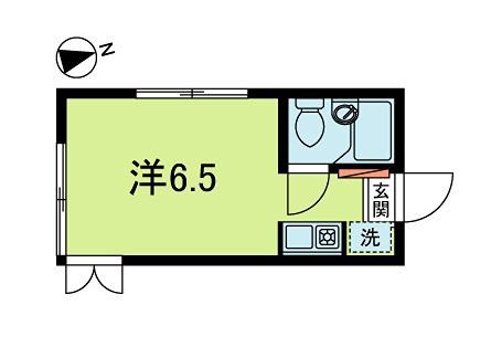 サットンプレイス東高円寺A(ワンルーム/1階)の間取り写真