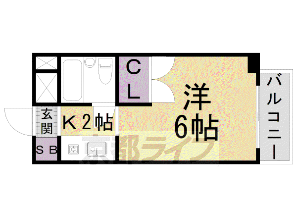 OTOWAマンション(1K/3階)の間取り写真