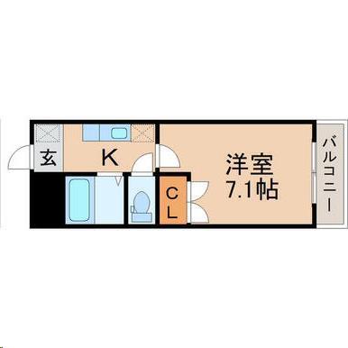 ファーイーストメゾン(1K/1階)の間取り写真