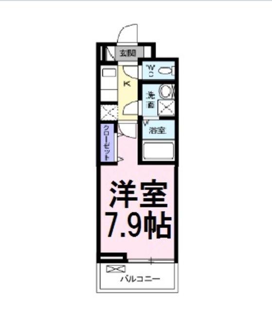 エルヴィータⅠ(1K/3階)の間取り写真