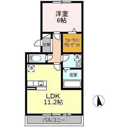 グラニュースクェア(1LDK/3階)の間取り写真