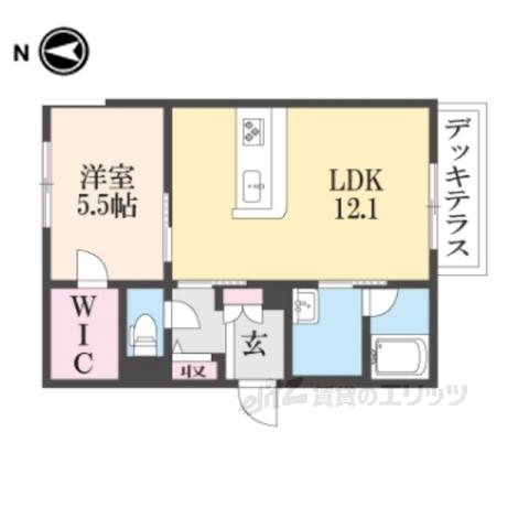 ザ・プレミアムステージア(1LDK/1階)の間取り写真