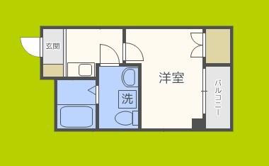 MY江之子島マンション(1K/6階)の間取り写真