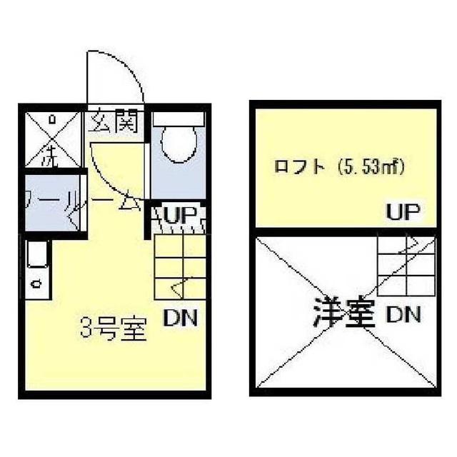 アーバンレジス(ワンルーム/2階)の間取り写真