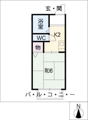 エル236(1K/2階)の間取り写真