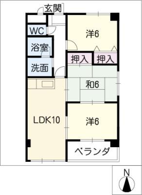 センチュリー21(3LDK/3階)の間取り写真