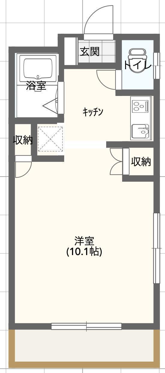 ピアプレッツァ西町(ワンルーム/3階)の間取り写真