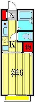 ソフィア(1K/1階)の間取り写真