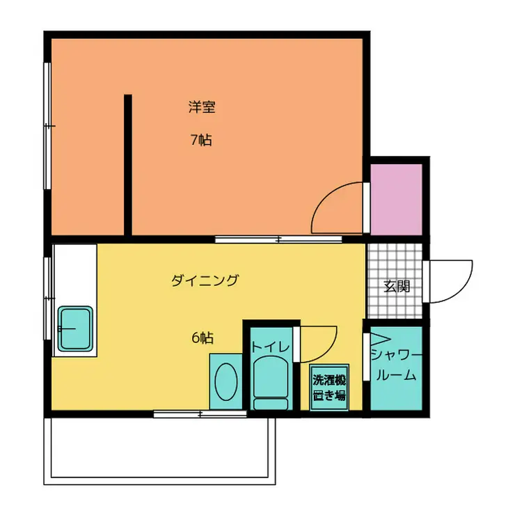 べるべーる高石神 3階階 間取り