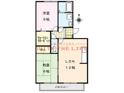 ソールズベリー御井(2LDK/3階)の間取り写真