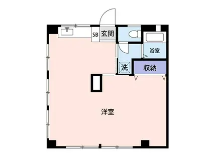 小石川マンション(ワンルーム/1階)の間取り写真