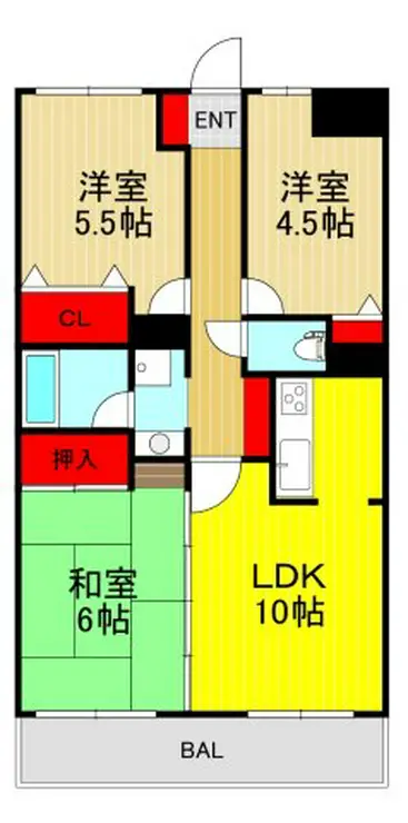 ダイヤメゾン戸田公園 2階階 間取り