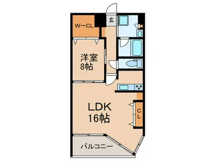 ダイアパレスSPお花茶屋(1LDK/13階)の間取り写真