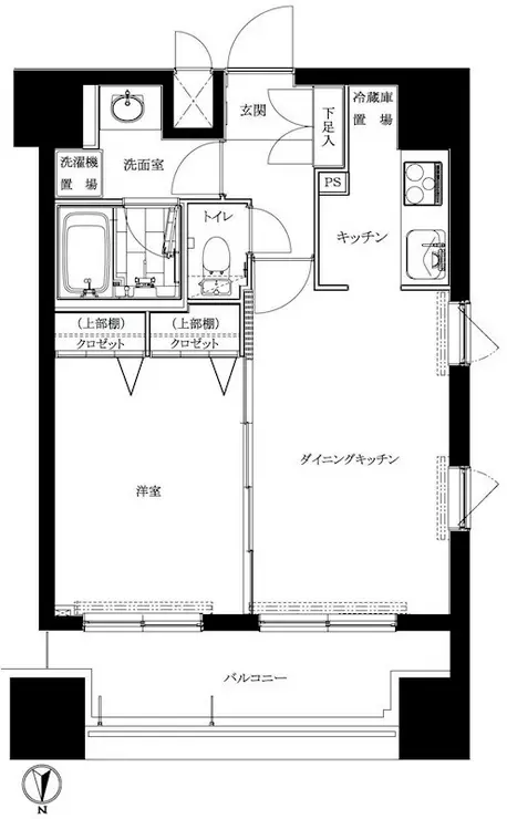 ルーブル両国 7階階 間取り