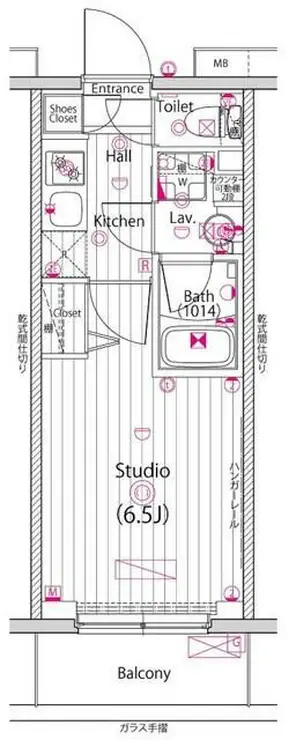 グランド・ガーラ横浜 10階階 間取り