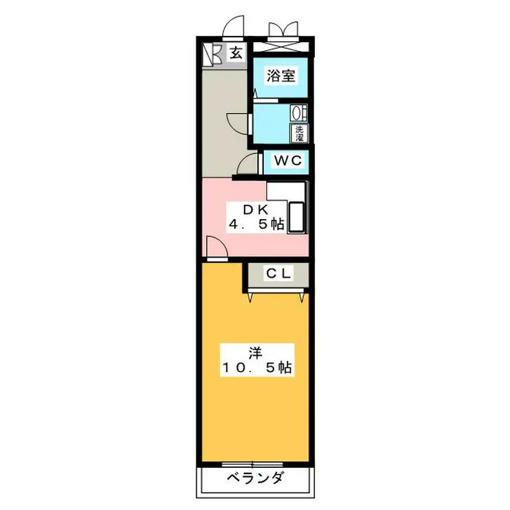 パラドール・ときわ5 1階階 間取り