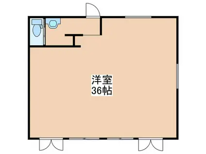 コーポふじみ野店舗(ワンルーム/1階)の間取り写真