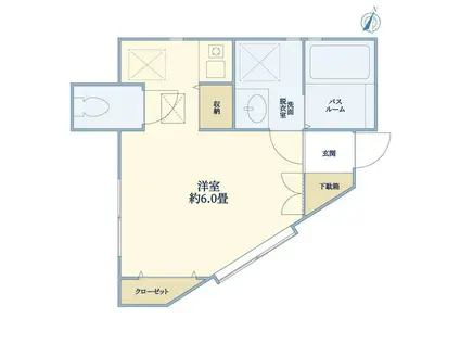 日吉4丁目(ワンルーム/1階)の間取り写真