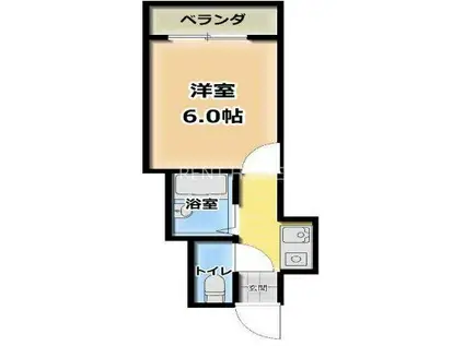 ハイツ富士パートII(1K/5階)の間取り写真