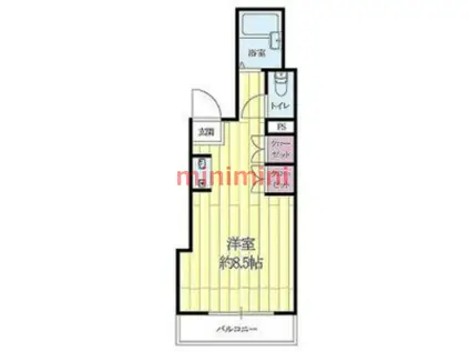 ハイムあこ(1K/2階)の間取り写真