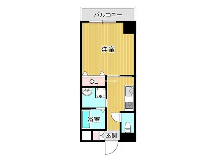 ノエル野江(1K/6階)の間取り写真