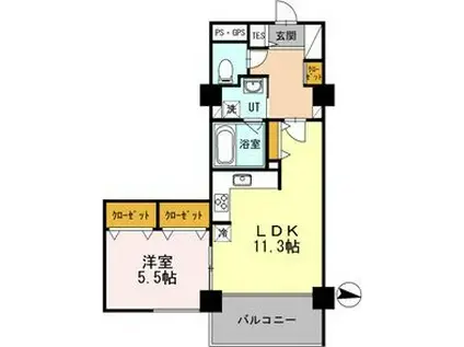 札幌まち家勇崎(1LDK/3階)の間取り写真