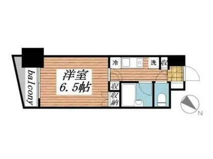 メゾン・ド・レノン(ワンルーム/3階)の間取り写真