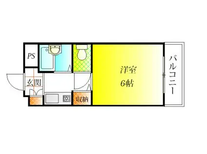 ルレクチェ(1K/3階)の間取り写真