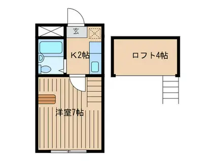 クィーン南5条(1K/8階)の間取り写真