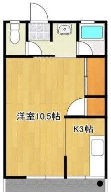 レセーナ(1K/2階)の間取り写真