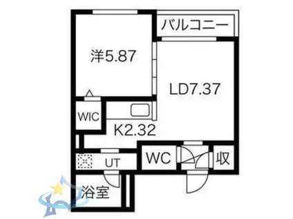 SーRESIDENCE西町(1LDK/3階)の間取り写真