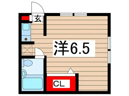 PRIMAVERA(ワンルーム/1階)の間取り写真