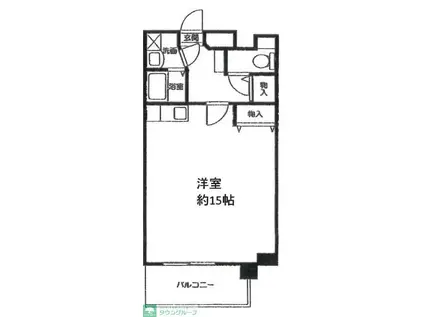 アパートメントフサージュ(ワンルーム/3階)の間取り写真