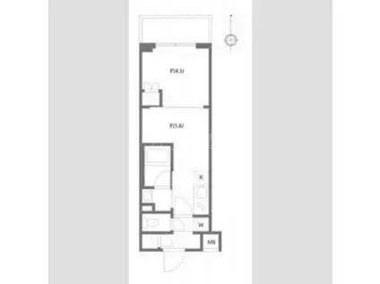 ハーモニーレジデンス蒲田アートヴィラ(1DK/4階)の間取り写真