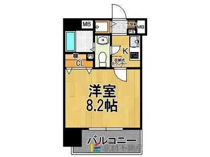 アイ・エム・ディー ビュードーム(1K/5階)の間取り写真