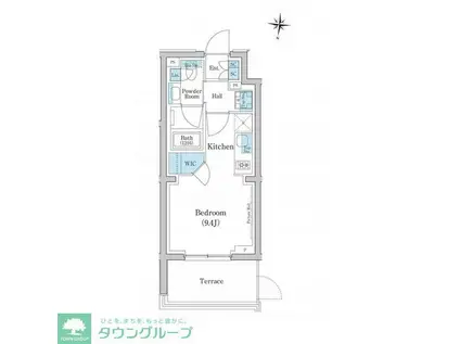 スタイリオ池上サウス(ワンルーム/1階)の間取り写真