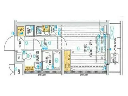 プレール・ドゥーク下丸子(1K/2階)の間取り写真