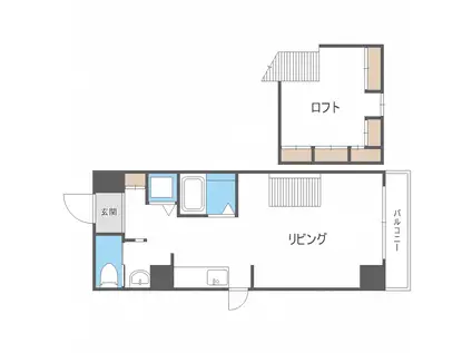 ルシードイースト(1LDK/4階)の間取り写真