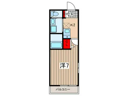 PREMIERE(1K/2階)の間取り写真