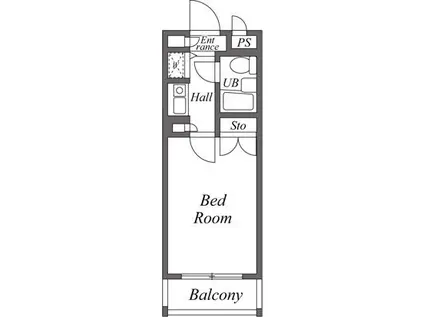 ユーレジデンス護国寺(1K/4階)の間取り写真