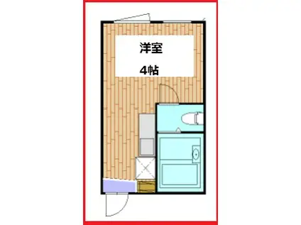 マハロテラス雷門(ワンルーム/3階)の間取り写真